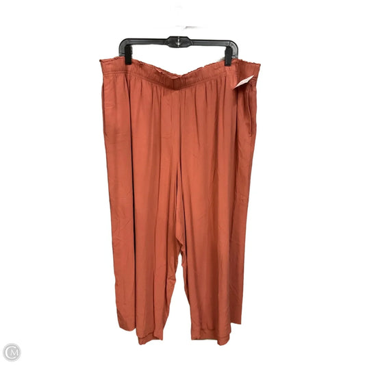 Pants Wide Leg By H&m In Orange, Size: Xxl
