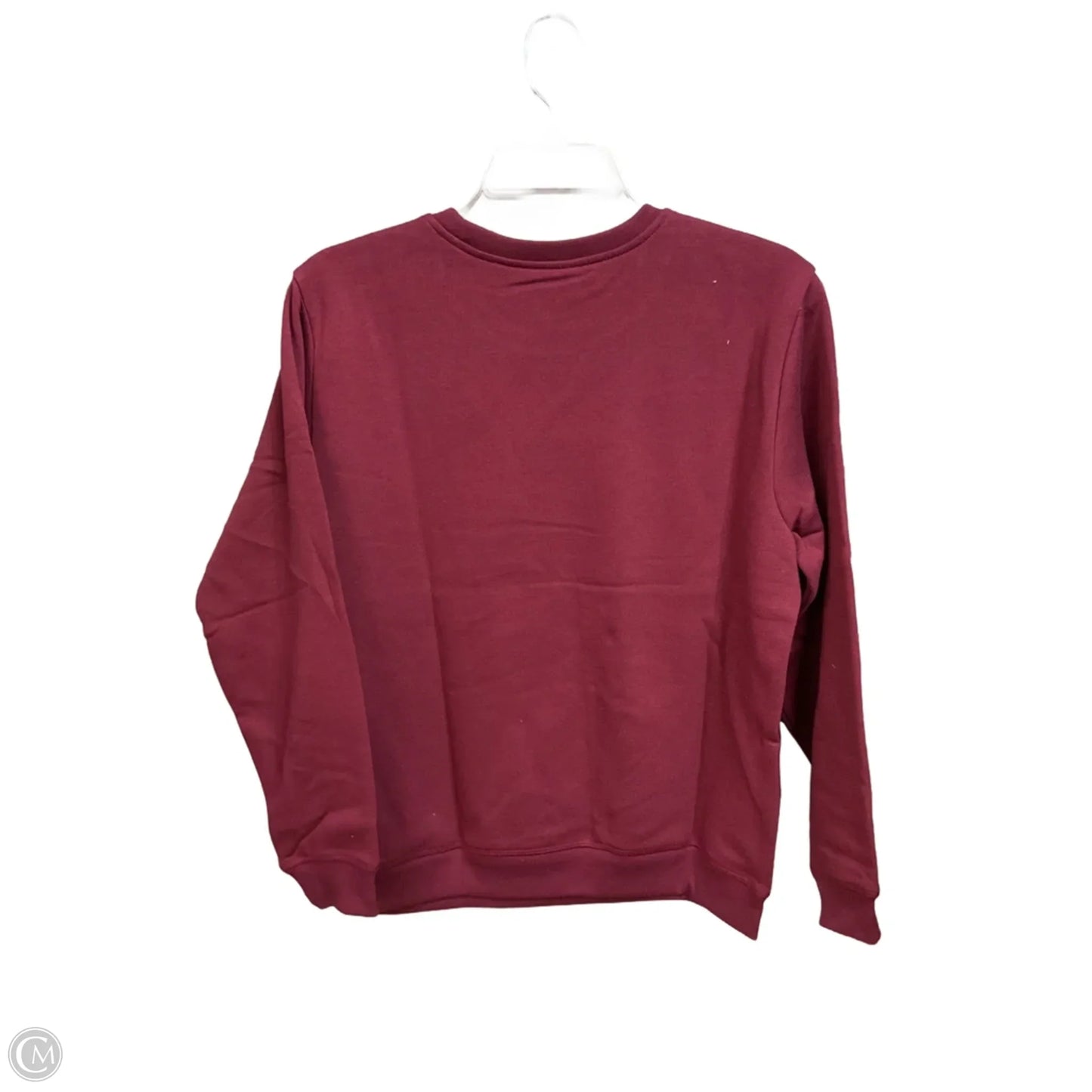Sweatshirt Crewneck By Karen Scott In Maroon, Size: Mp