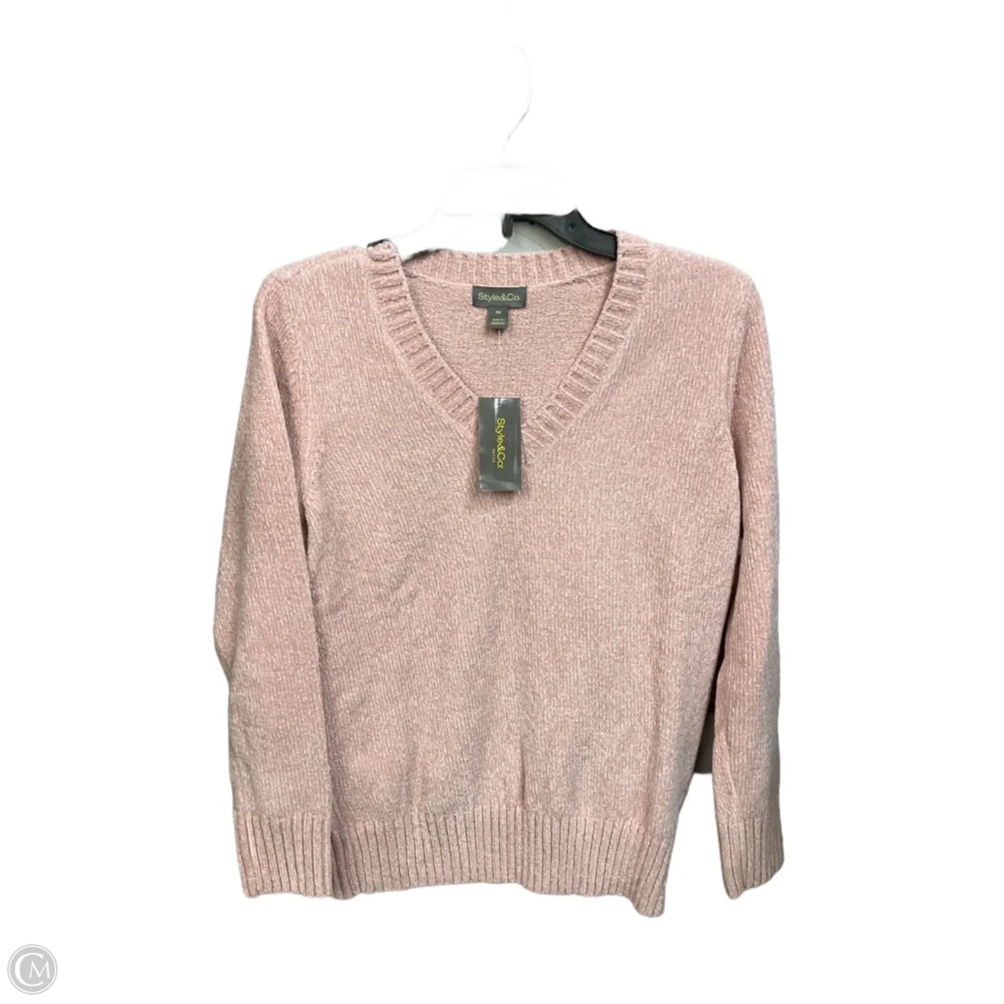 Sweater By Style And Company In Pink, Size: Mp