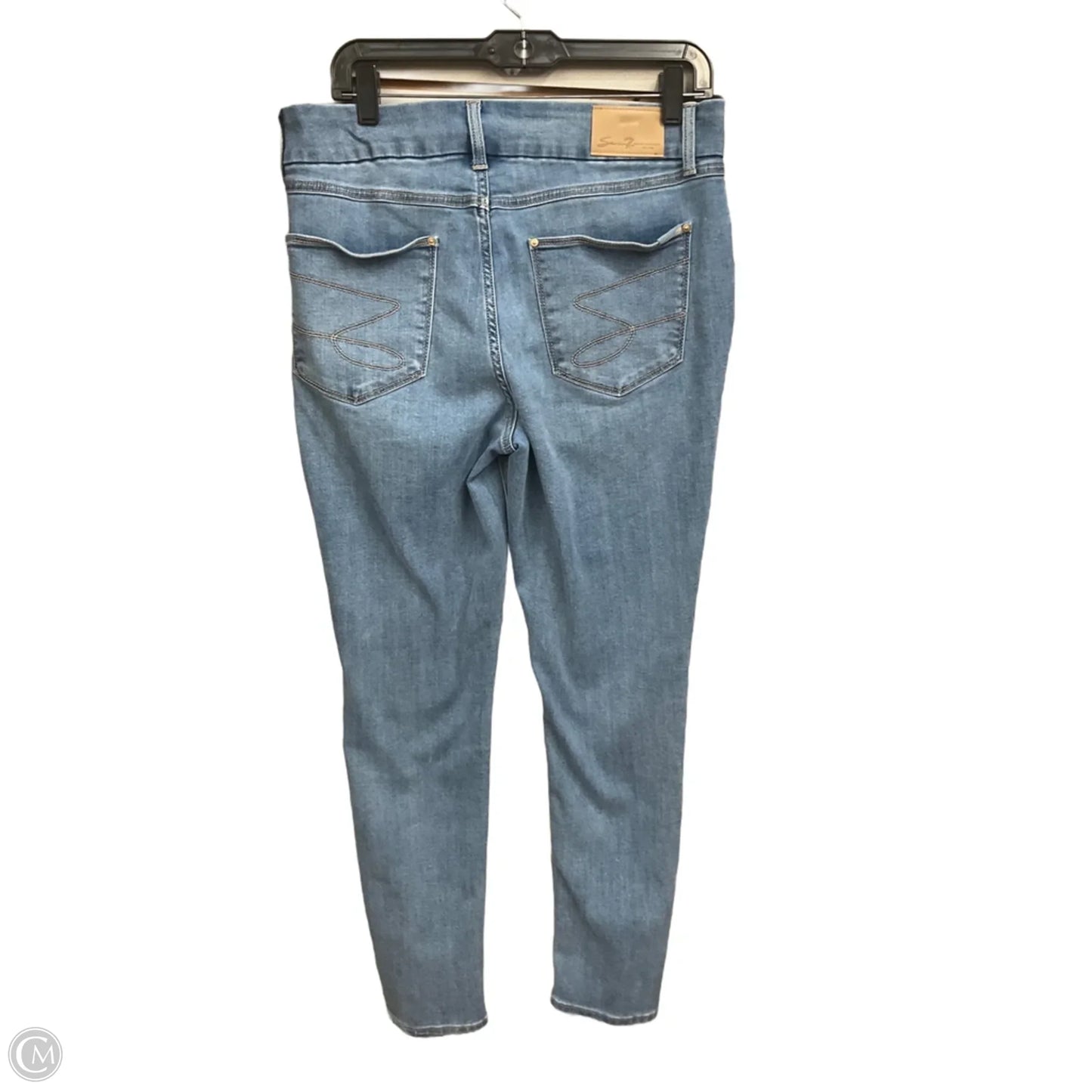 Jeans Skinny By Seven 7 In Blue Denim, Size: 12