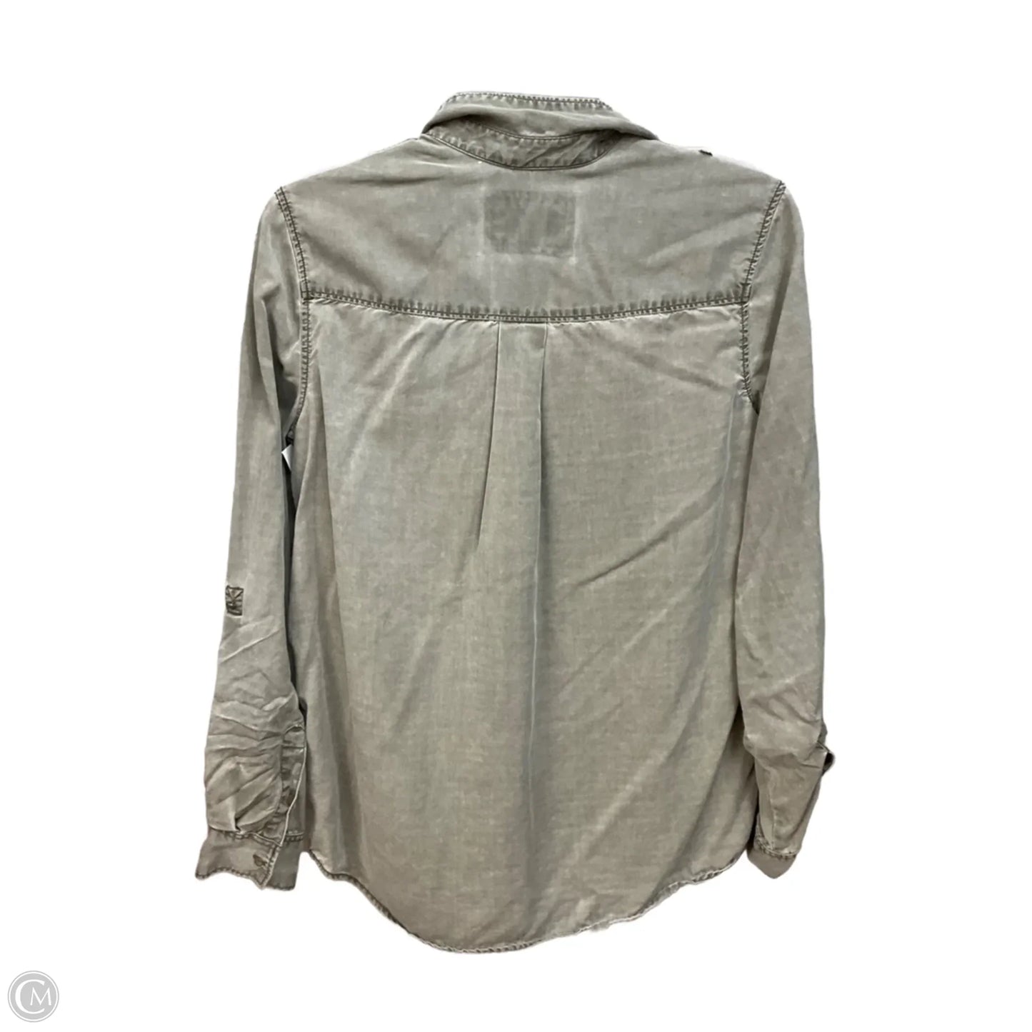 Blouse Long Sleeve By Express In Green, Size: S