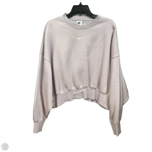 Athletic Sweatshirt Crewneck By Nike Apparel In Purple, Size: M
