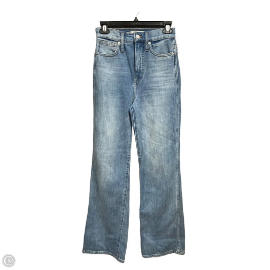 Jeans Flared By Madewell In Blue Denim, Size: 0