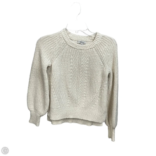 Sweater By Madewell In Cream, Size: Xs
