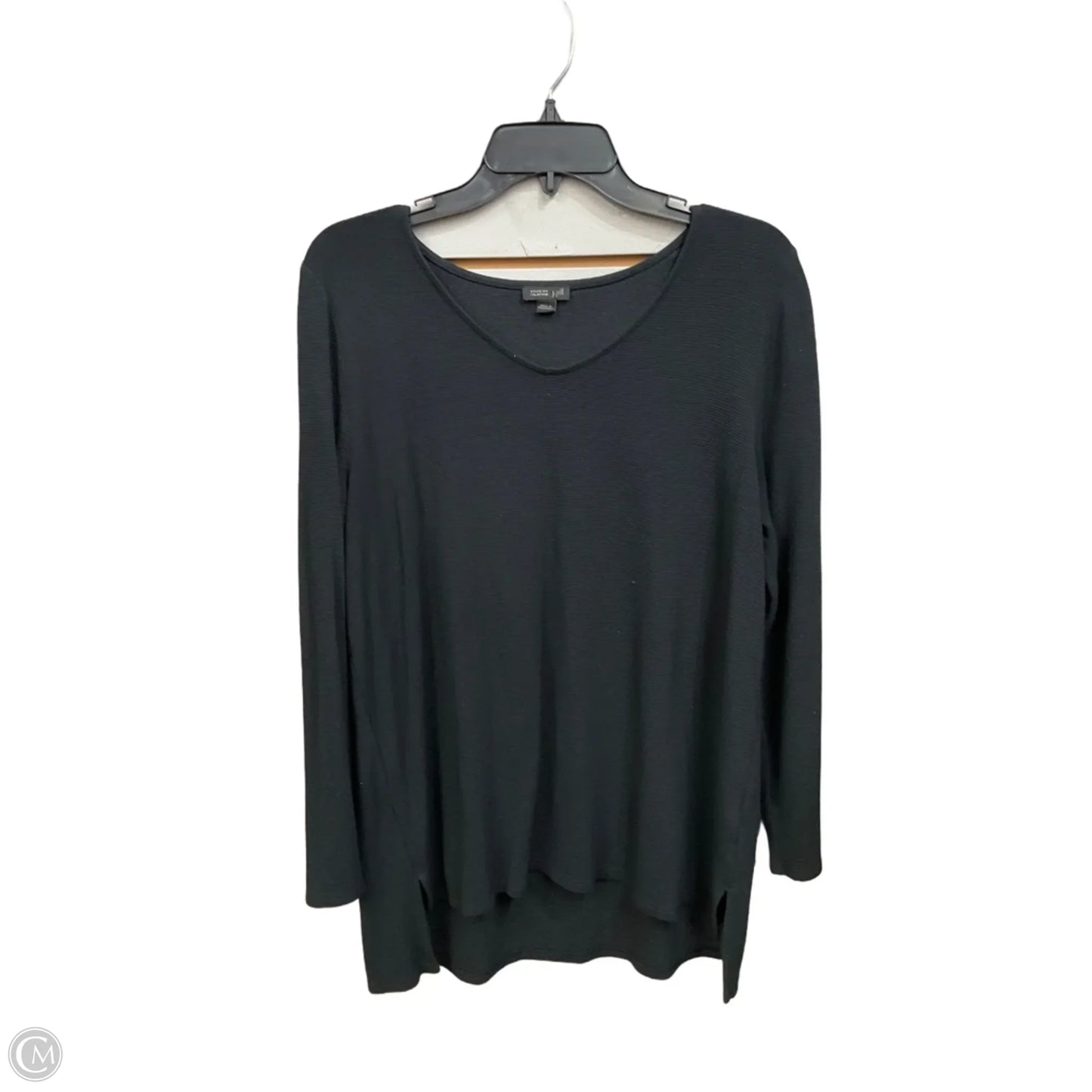 Top Long Sleeve Basic By J. Jill In Black, Size: L