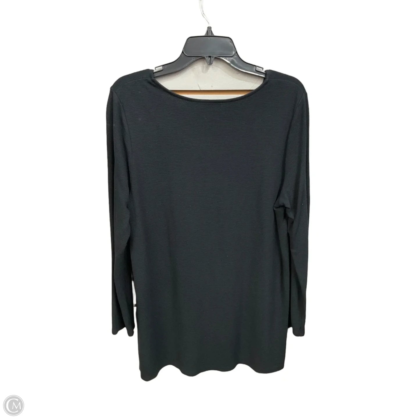 Top Long Sleeve Basic By J. Jill In Black, Size: L