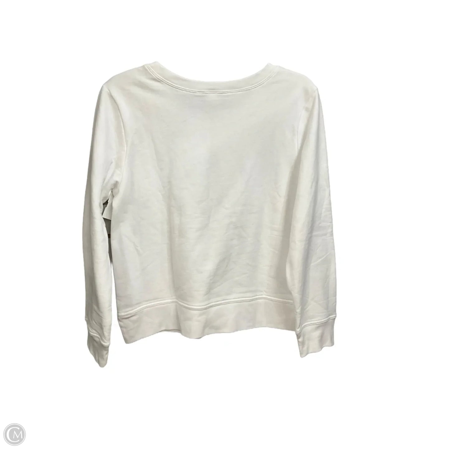 Sweatshirt Crewneck By Gap In White, Size: S