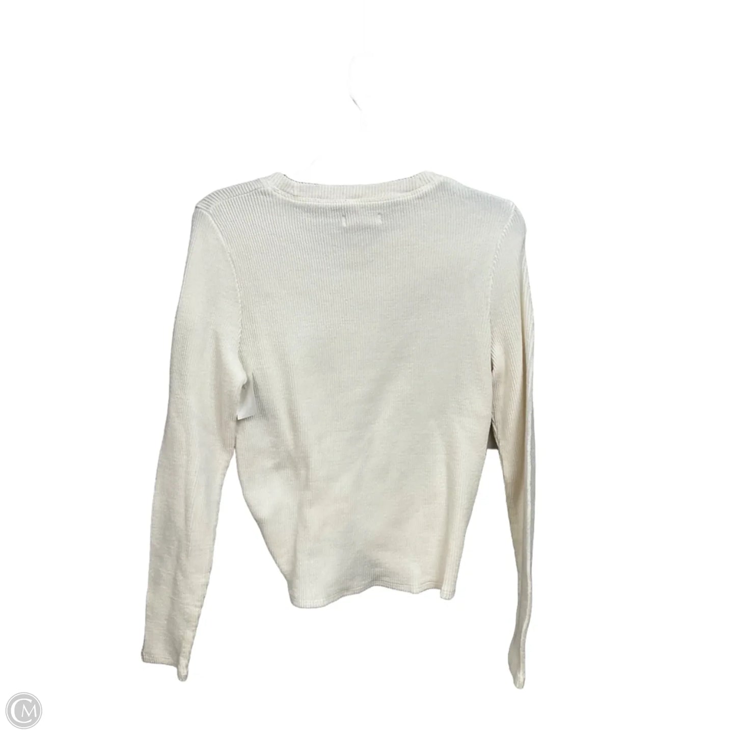 Top Long Sleeve By Madewell In Cream, Size: M