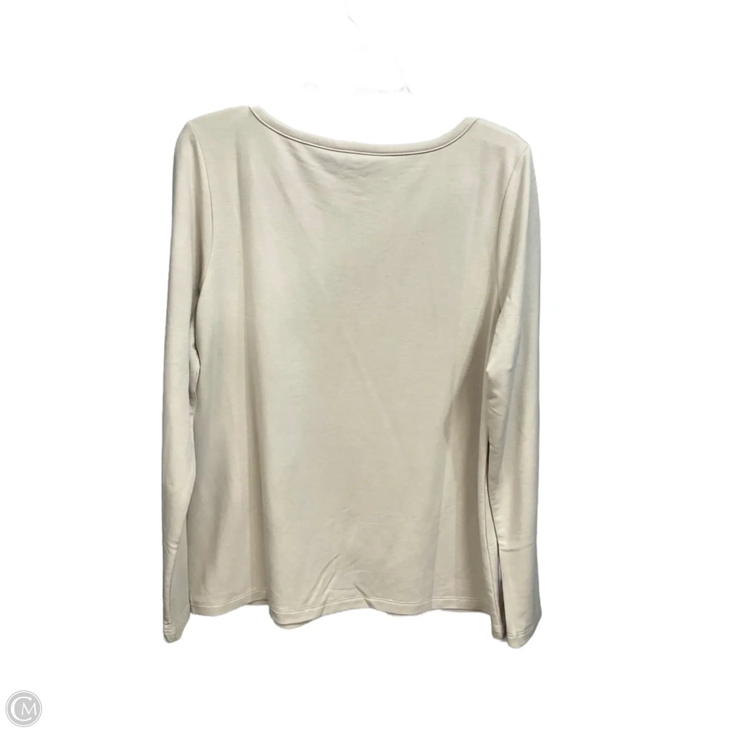 Top Long Sleeve By Banana Republic In Tan, Size: L