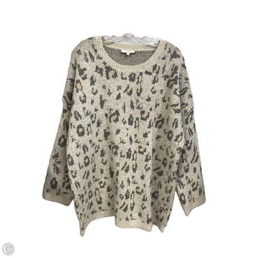 Sweater By Easel In Animal Print, Size: L