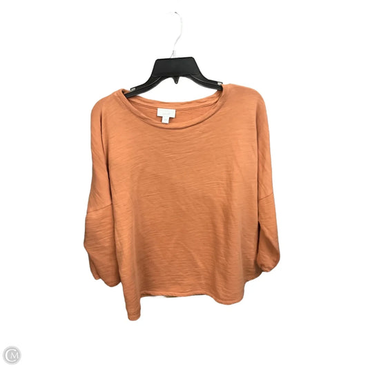 Top Long Sleeve By Pure Jill In Orange, Size: Xl