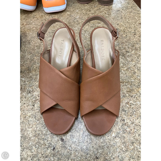 Shoes Heels Block By Talbots In Tan, Size: 8