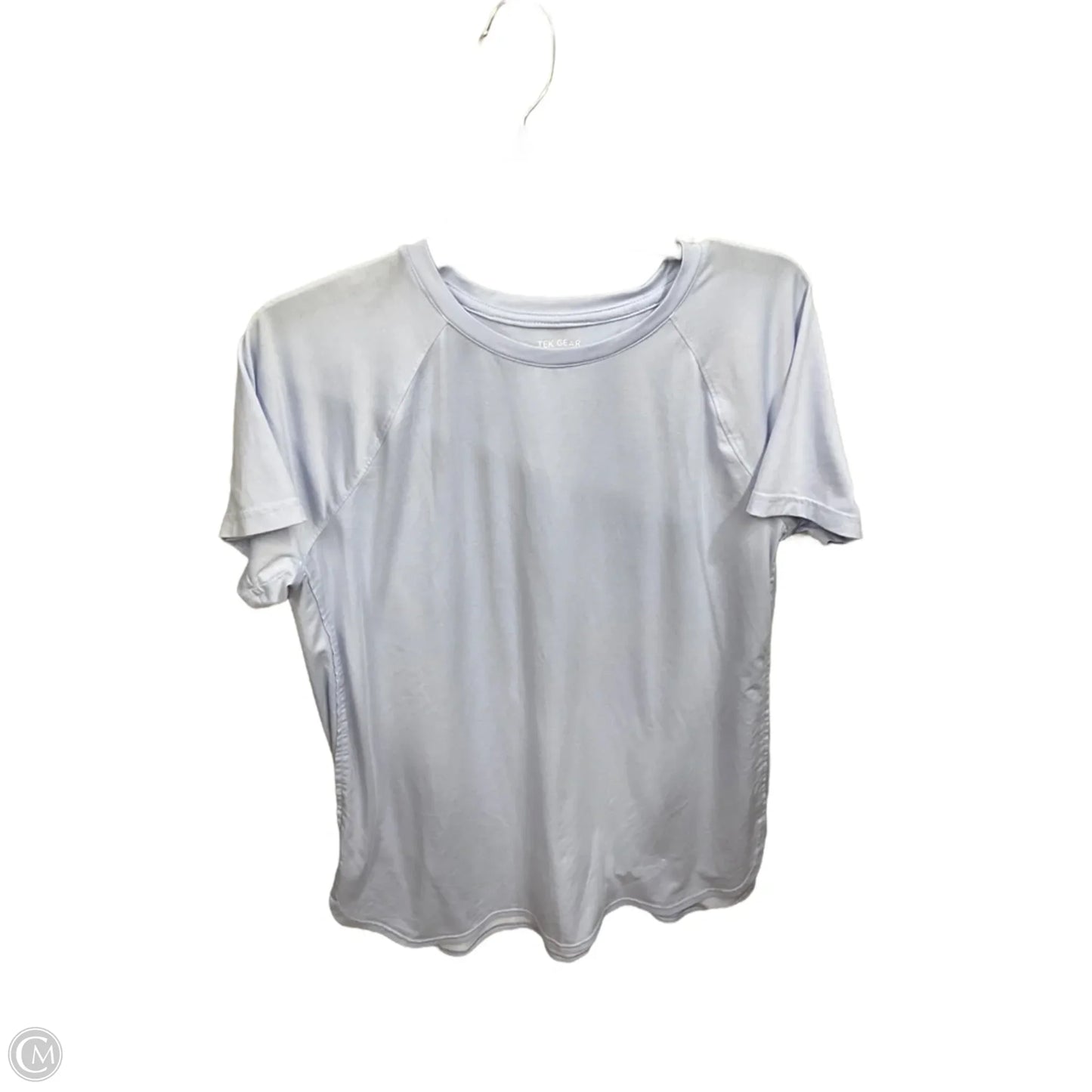 Athletic Top Short Sleeve By Tek Gear In Blue, Size: L