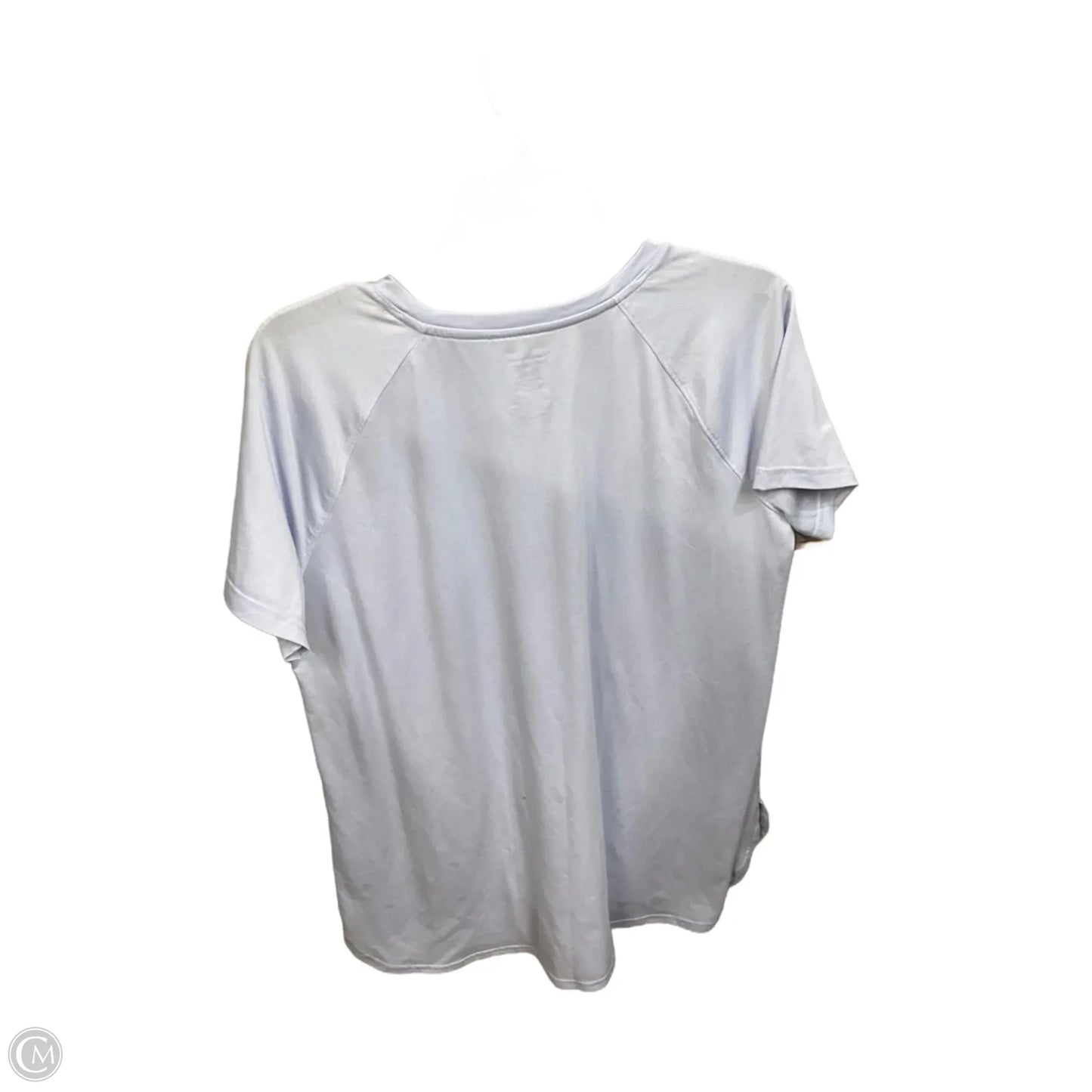 Athletic Top Short Sleeve By Tek Gear In Blue, Size: L