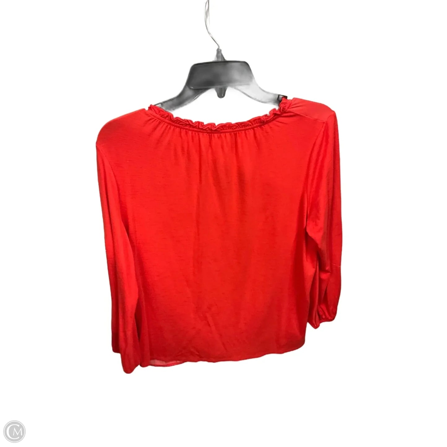 Top Long Sleeve By Chicos In Orange, Size: S