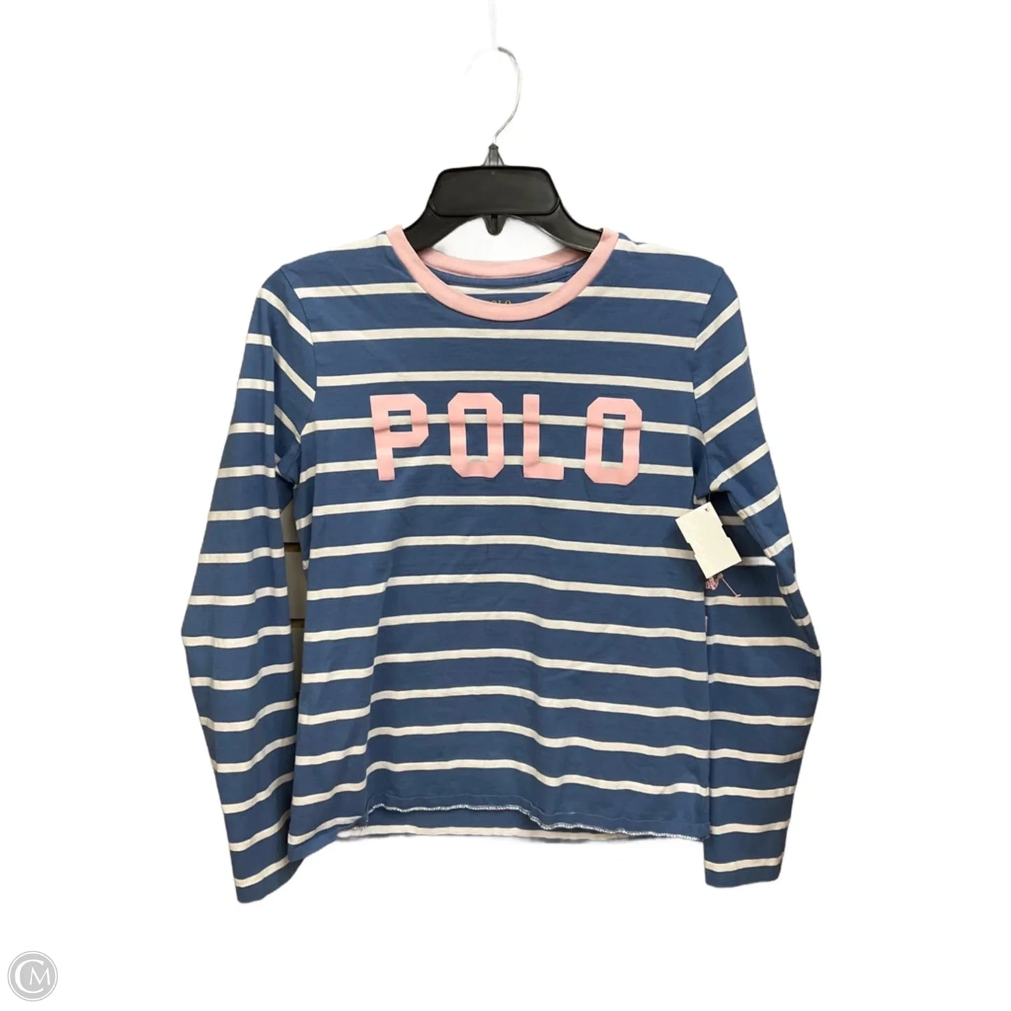 Top Long Sleeve By Polo Ralph Lauren In Striped Pattern, Size: M