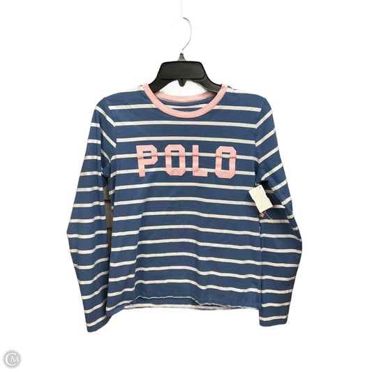Top Long Sleeve By Polo Ralph Lauren In Striped Pattern, Size: M