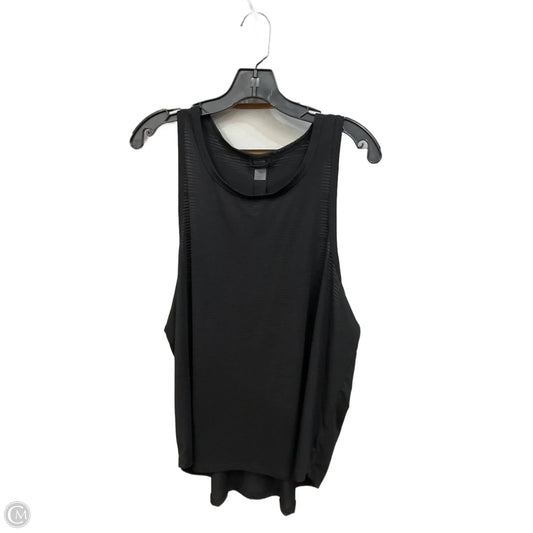 Athletic Tank Top By Clothes Mentor In Black, Size: Xxl