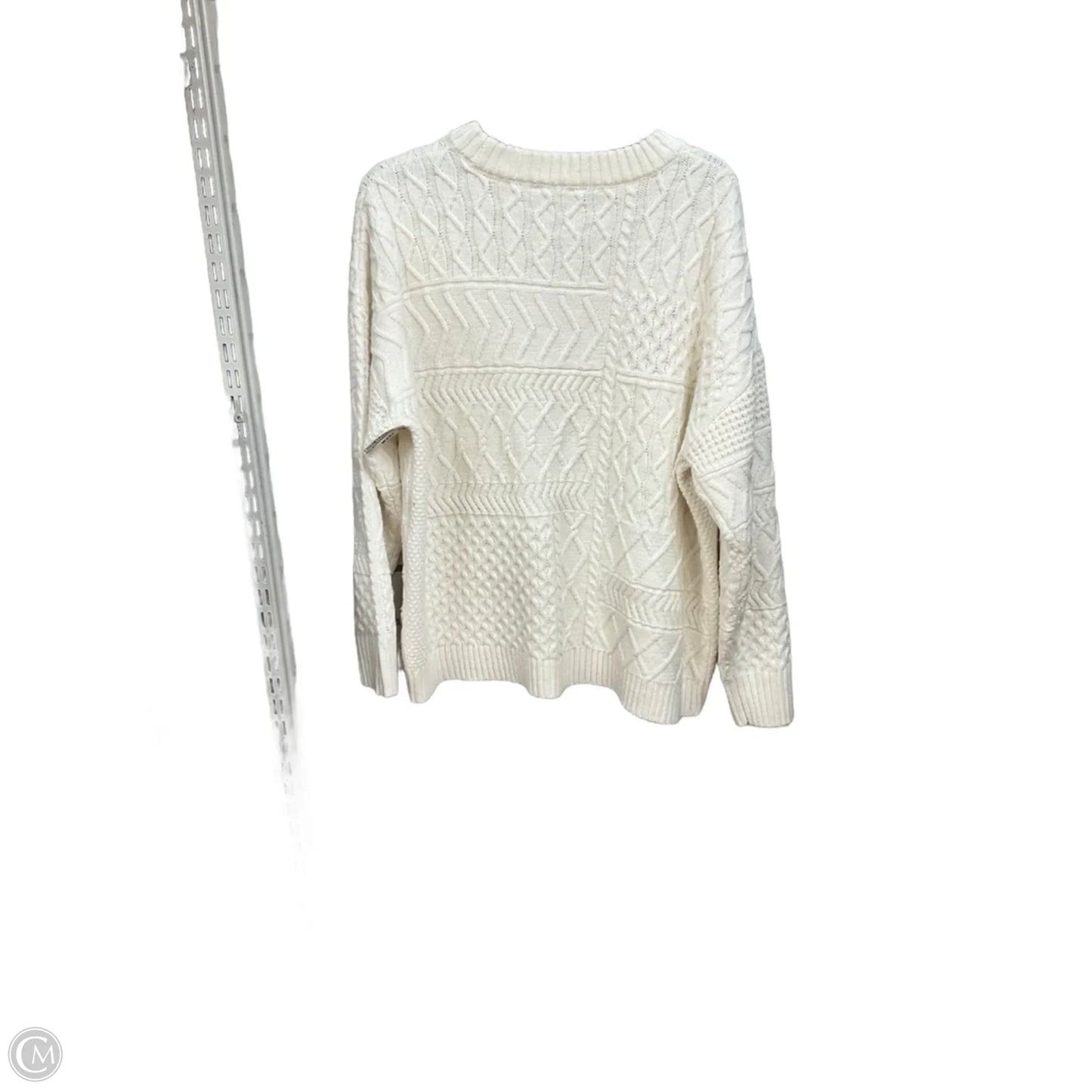 Sweater By Time And Tru In Cream, Size: 3x