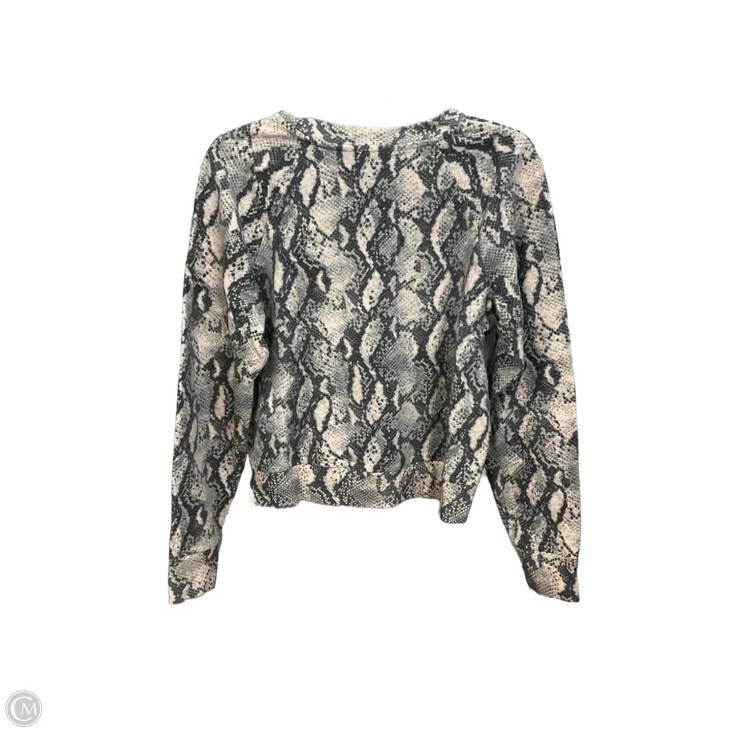 Top Long Sleeve By Paige In Snakeskin Print, Size: S