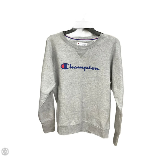 Sweatshirt Crewneck By Champion In Grey, Size: M