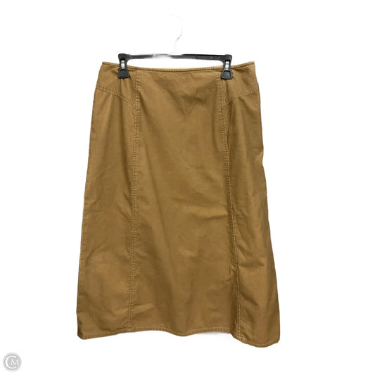 Skirt Midi By Liz Claiborne In Tan, Size: 12