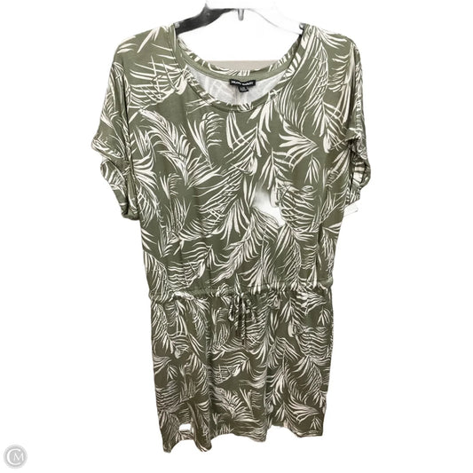 Dress Casual Short By Hilary Radley In Green & White, Size: L