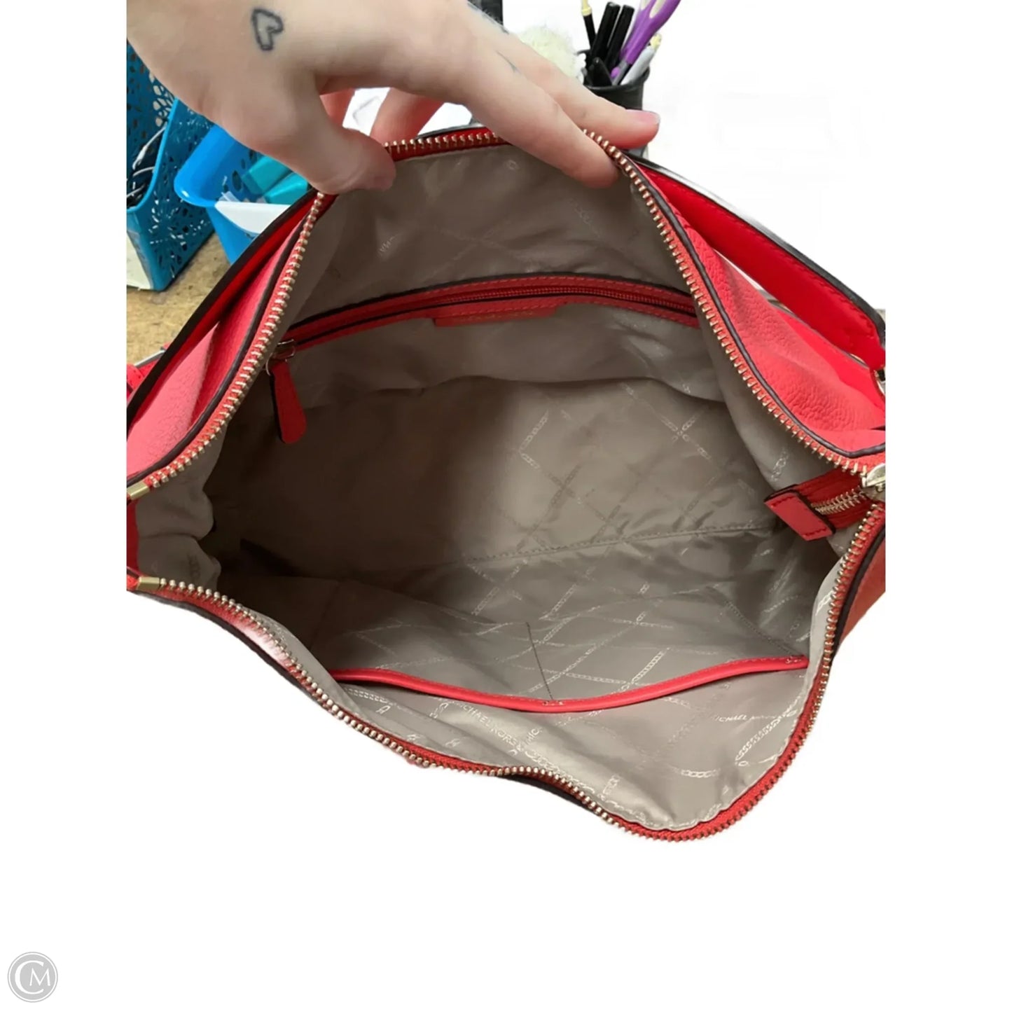 Crossbody Designer By Michael Kors, Size: Large