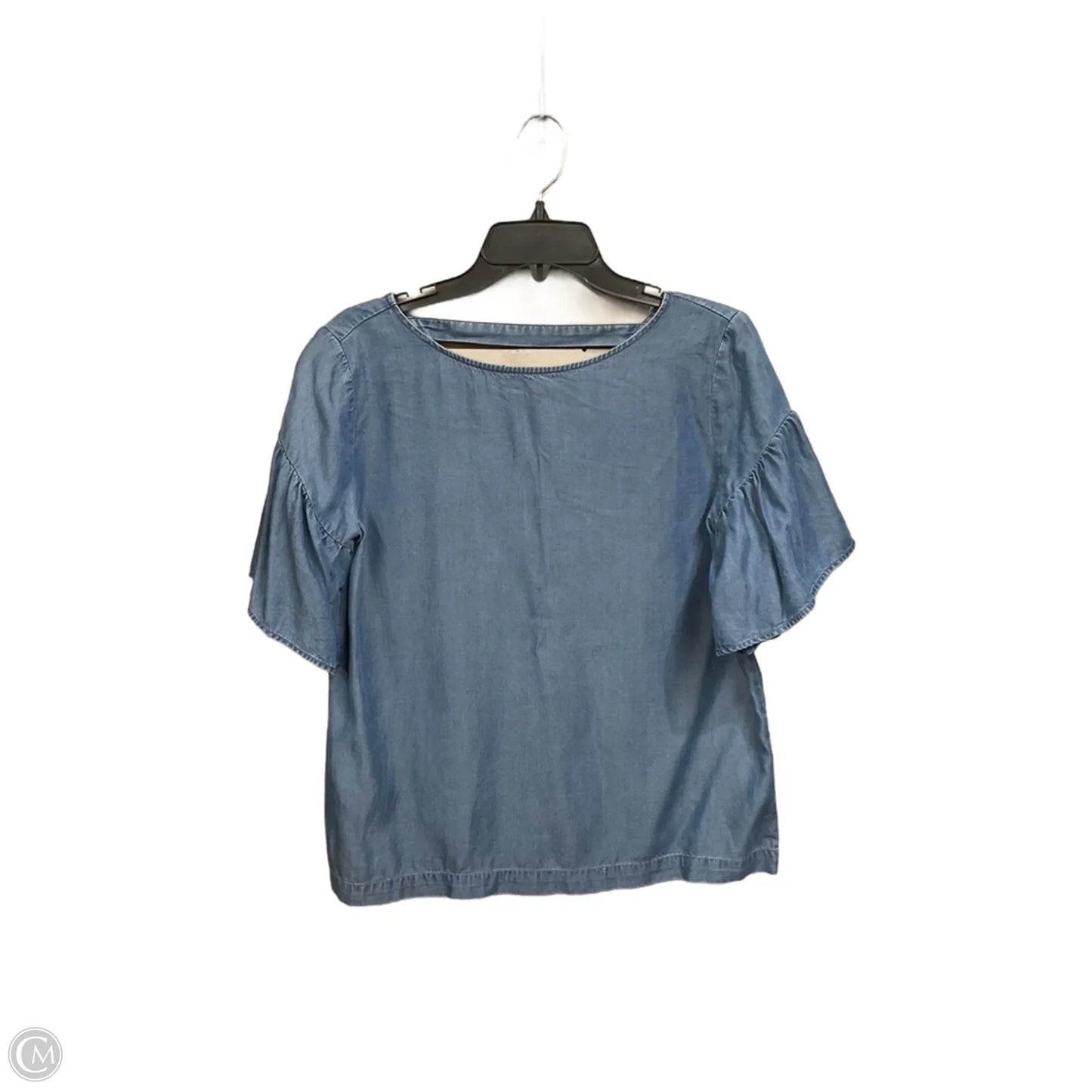 Top Short Sleeve By Loft In Blue, Size: S
