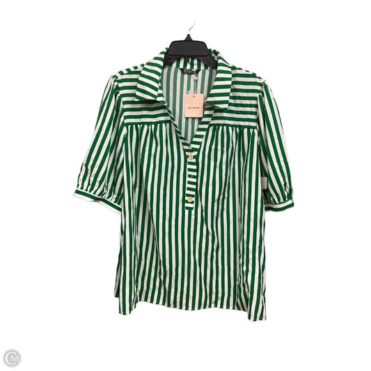 Top Short Sleeve By Bloomchic In Striped Pattern, Size: 1x