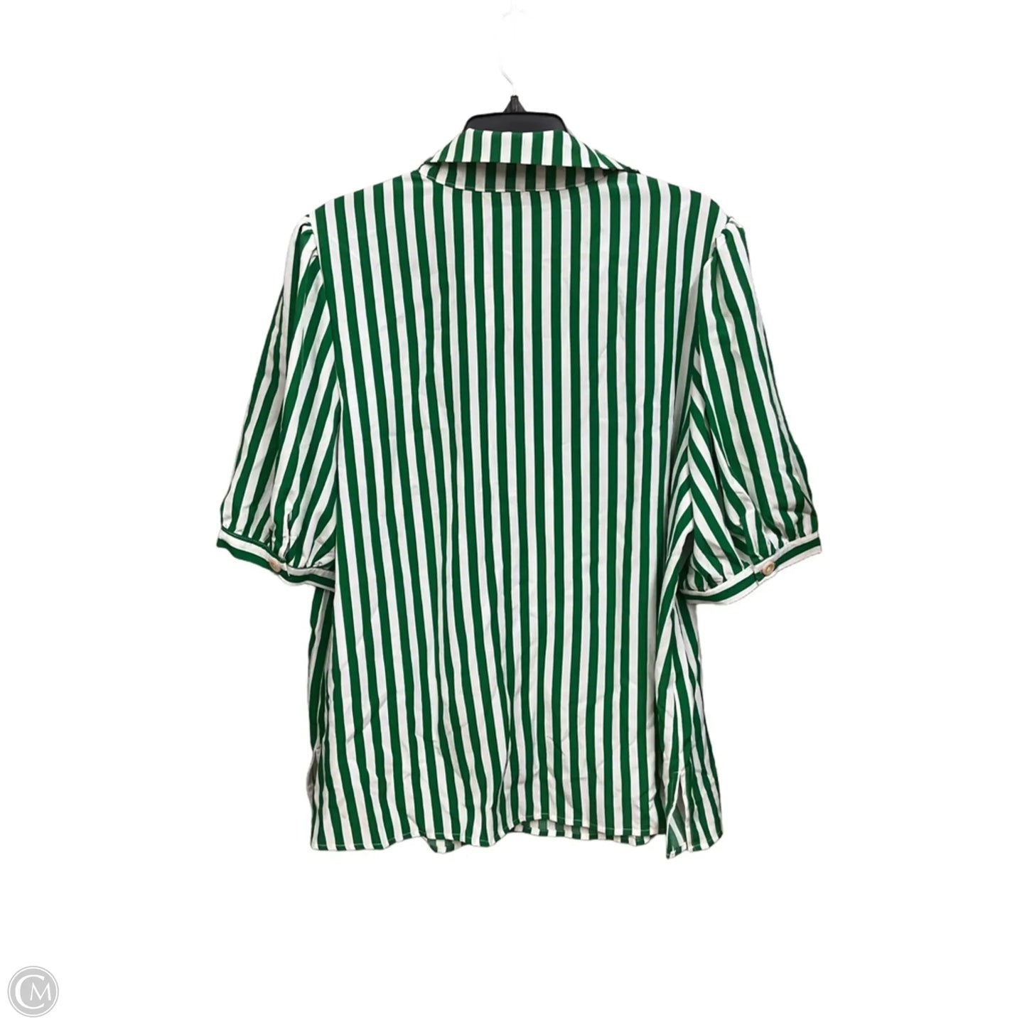 Top Short Sleeve By Bloomchic In Striped Pattern, Size: 1x