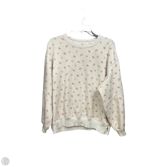 Sweatshirt Crewneck By Aerie In Floral Print, Size: Xxs