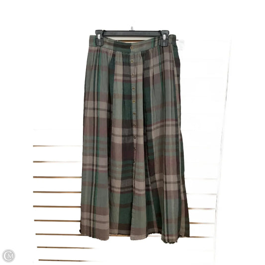 Skirt Midi By Mystree In Plaid Pattern, Size: S