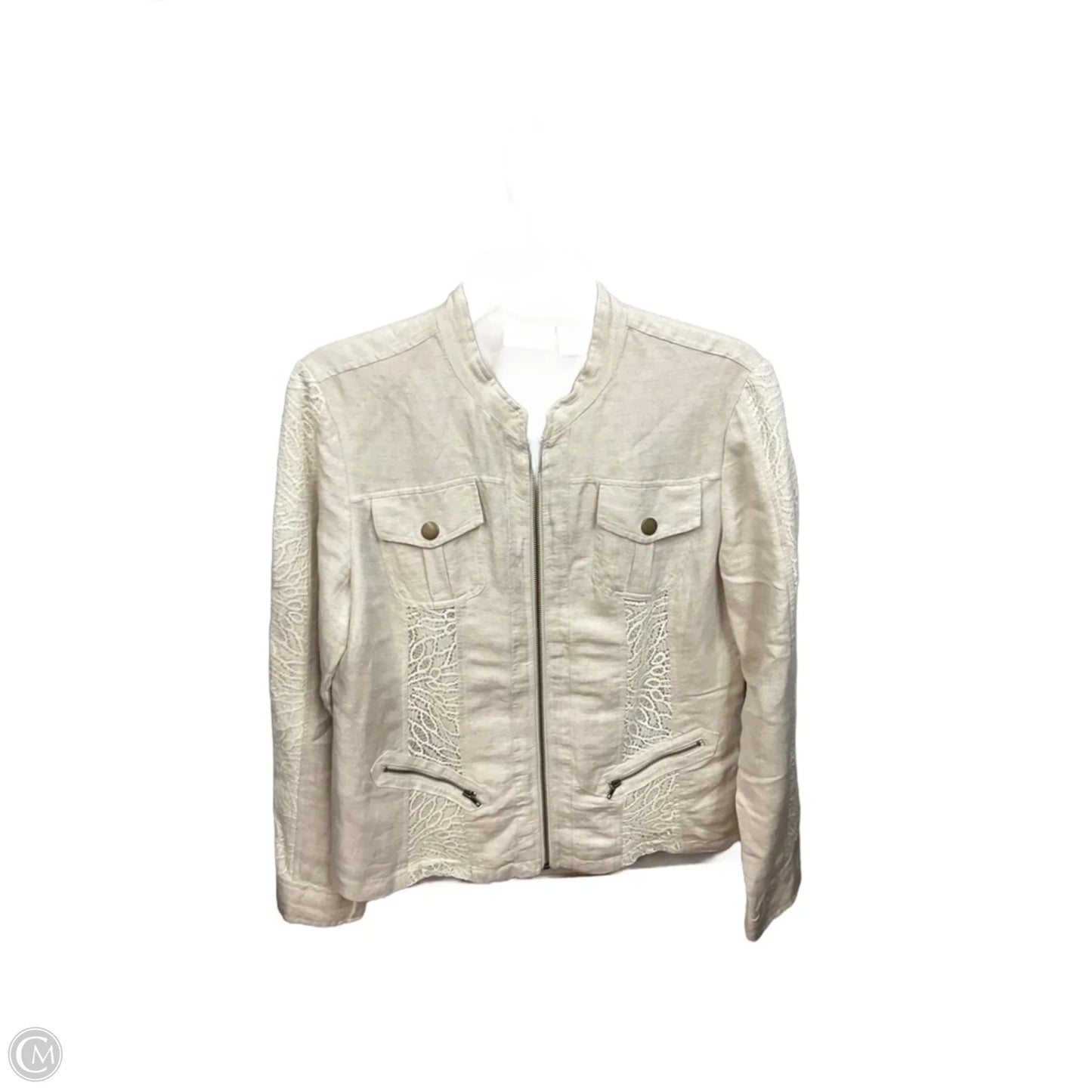 Jacket Other By Chicos In Tan, Size: M