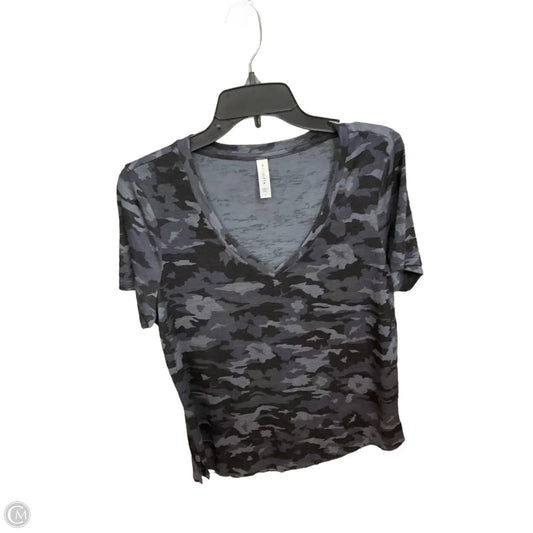 Top Short Sleeve By Athleta In Camouflage Print, Size: L