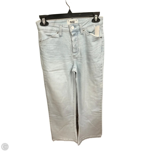 Jeans Flared By Paige In Blue Denim, Size: 0