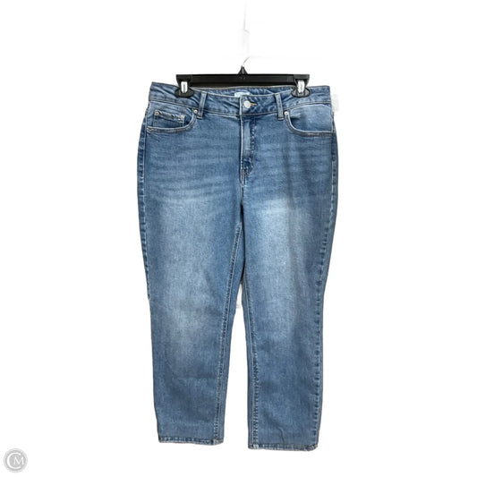 Jeans Straight By Time And Tru In Blue Denim, Size: 12