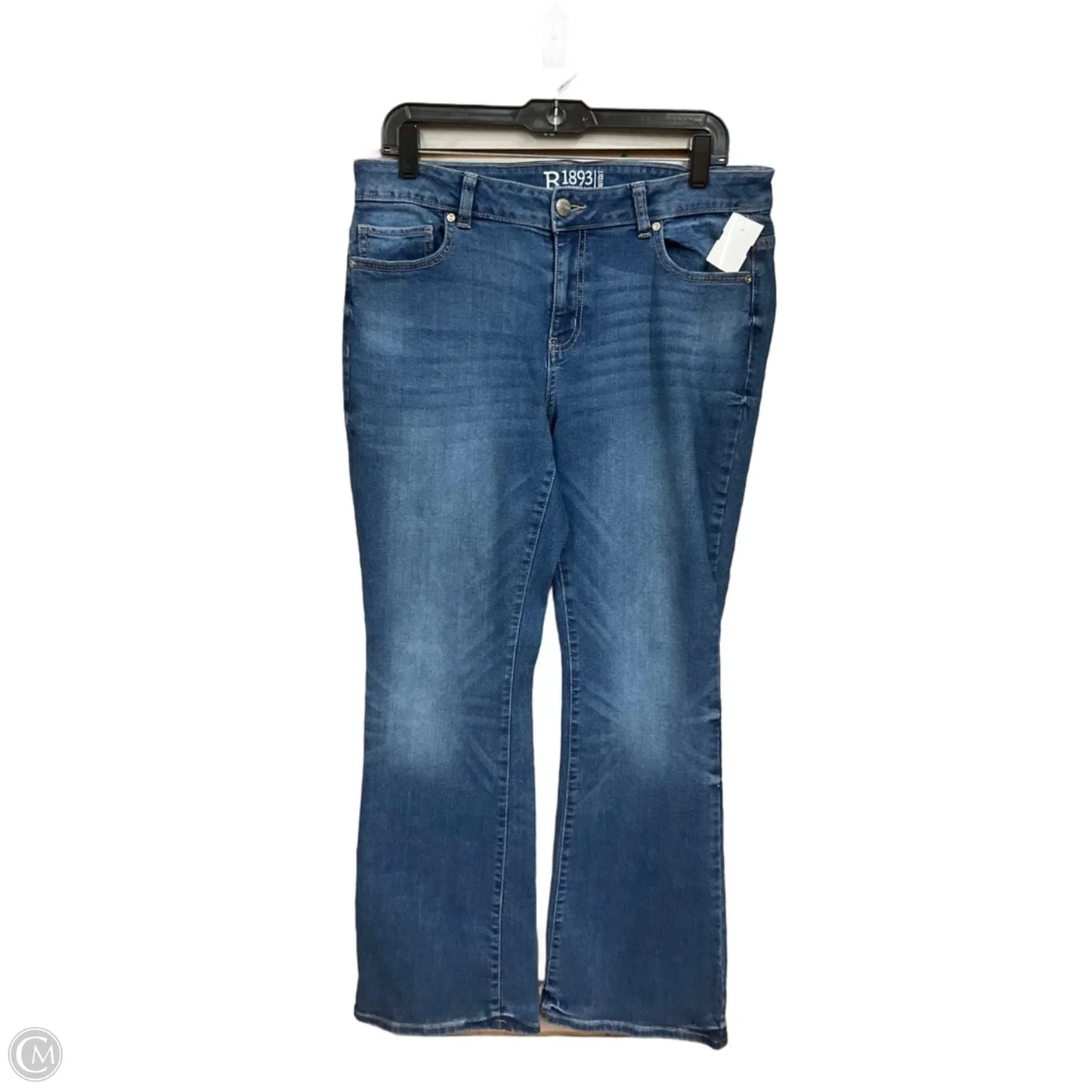 Jeans Boot Cut By Roebuck In Blue Denim, Size: 14