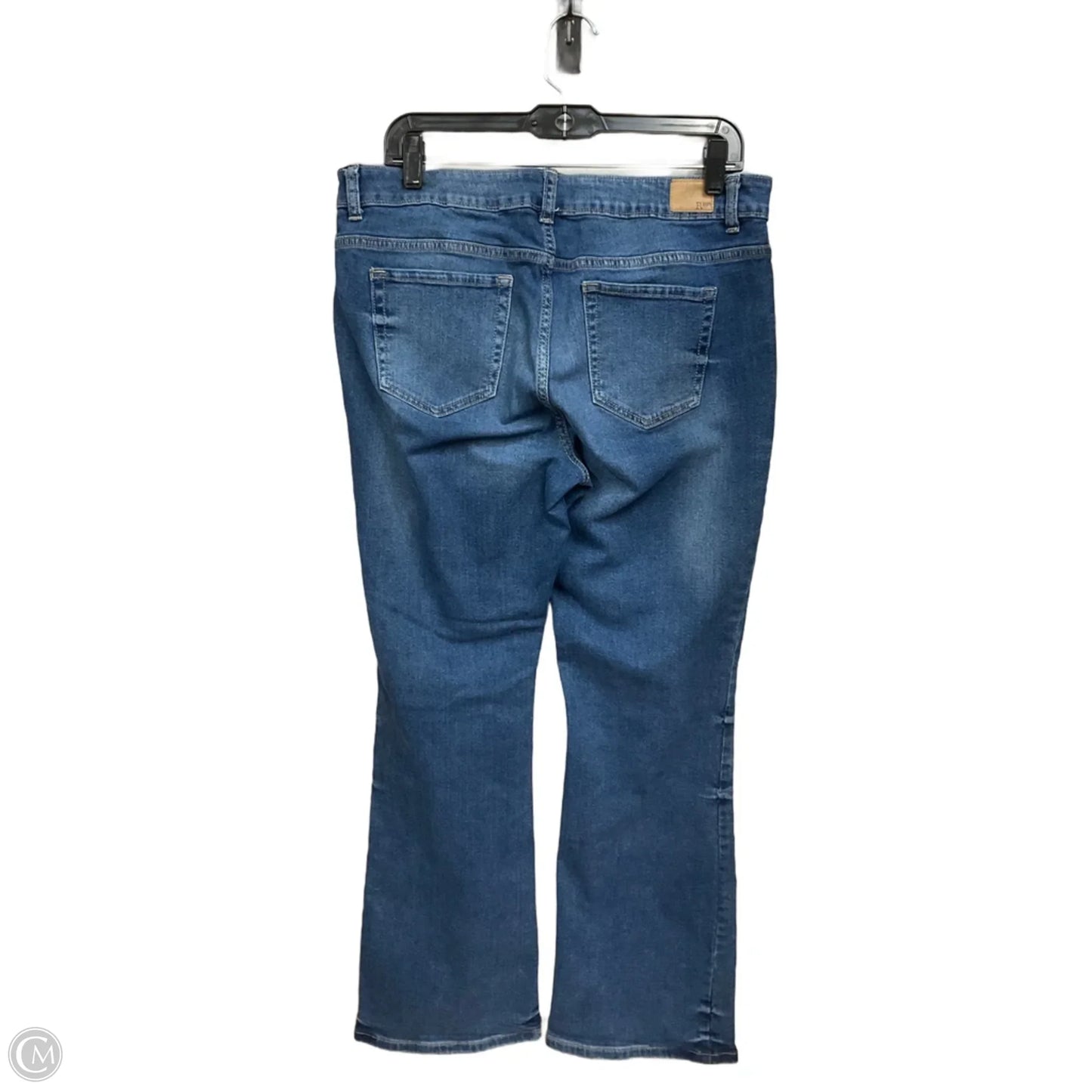 Jeans Boot Cut By Roebuck In Blue Denim, Size: 14