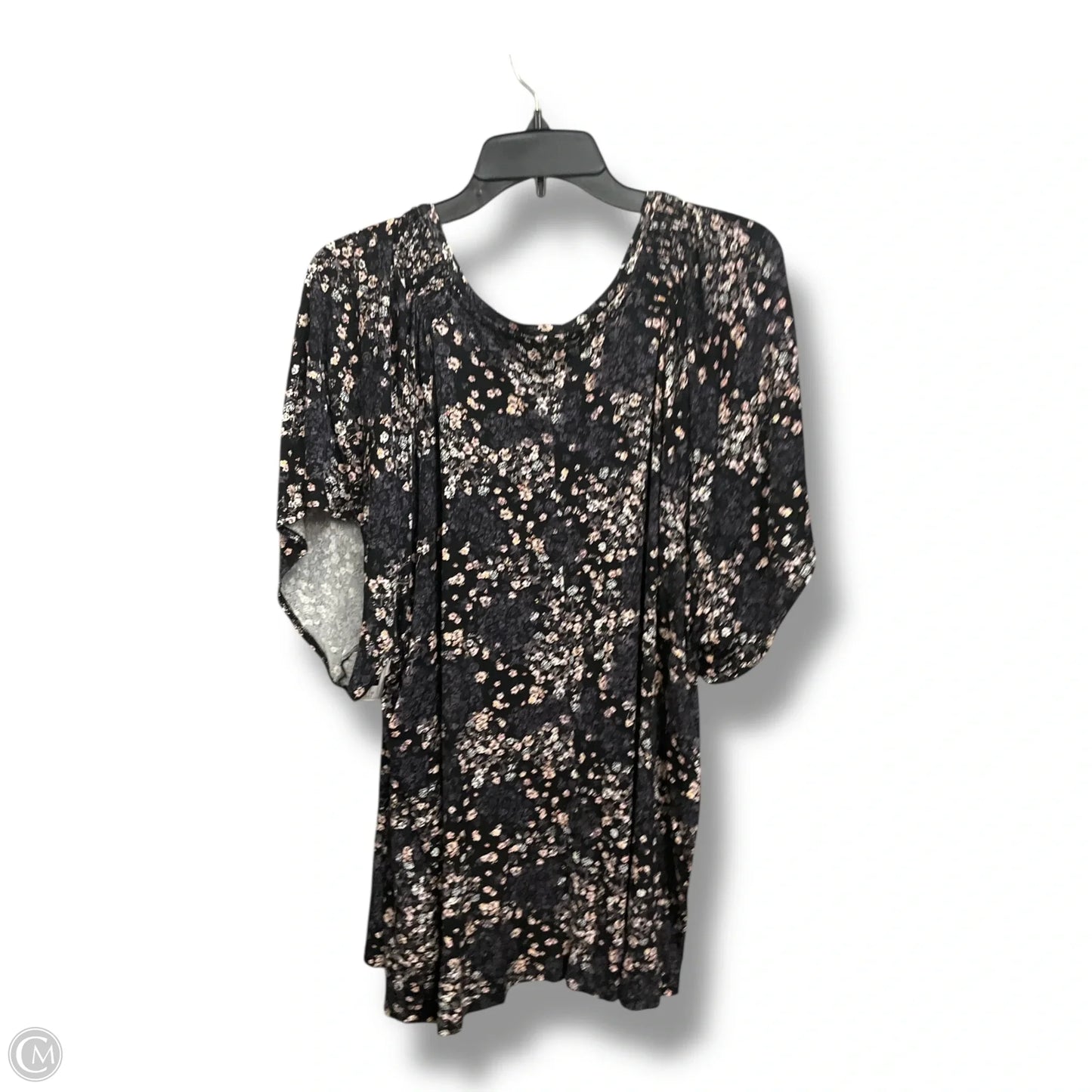 Top Short Sleeve By Maurices In Floral Print, Size: 2x