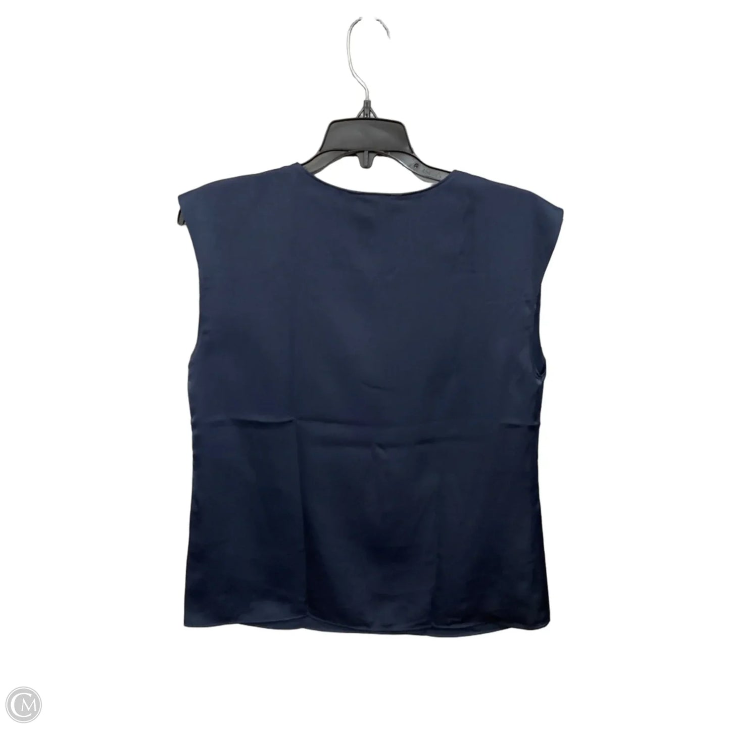 Blouse Sleeveless By Banana Republic In Navy, Size: Xs