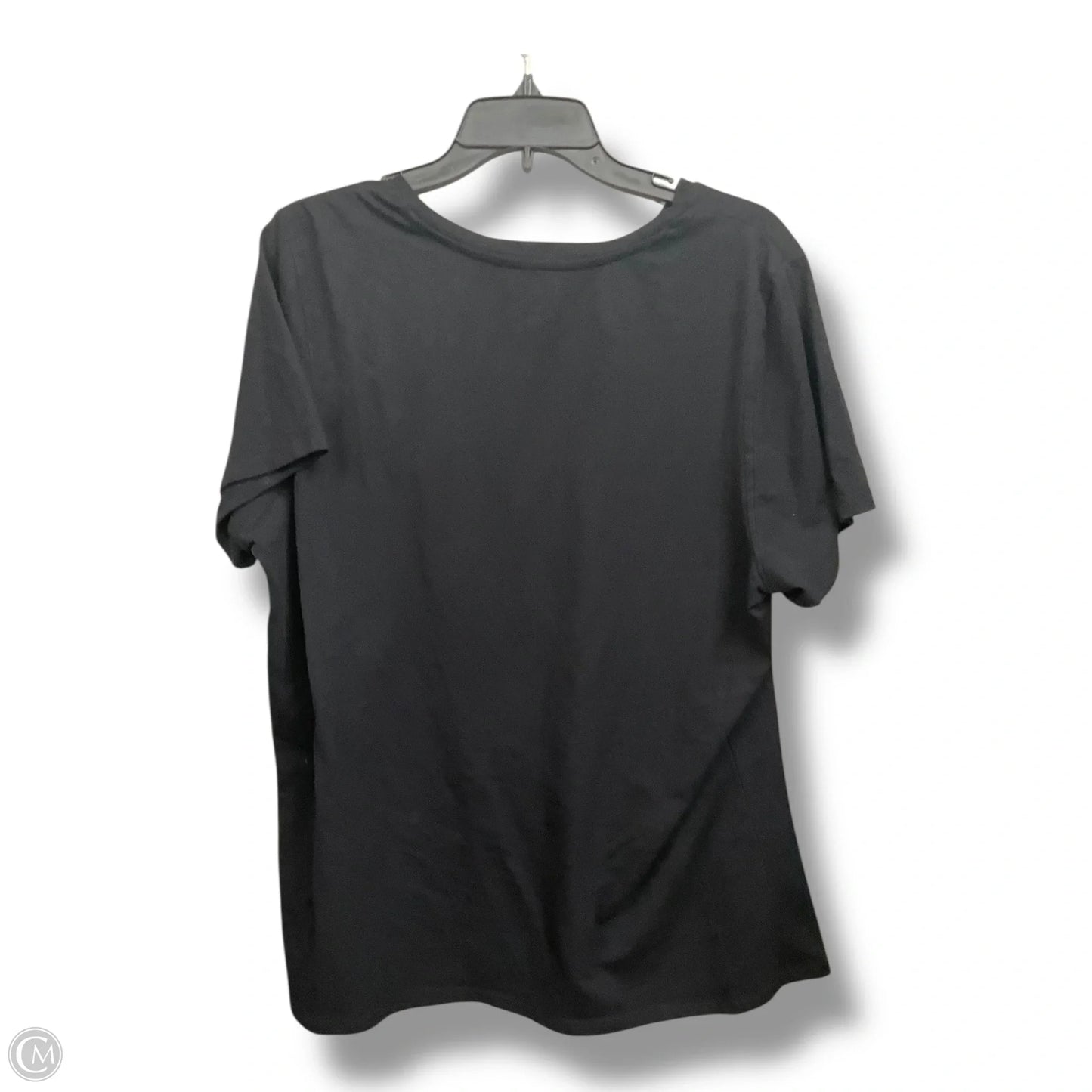Top Short Sleeve By Lane Bryant In Black, Size: 2x