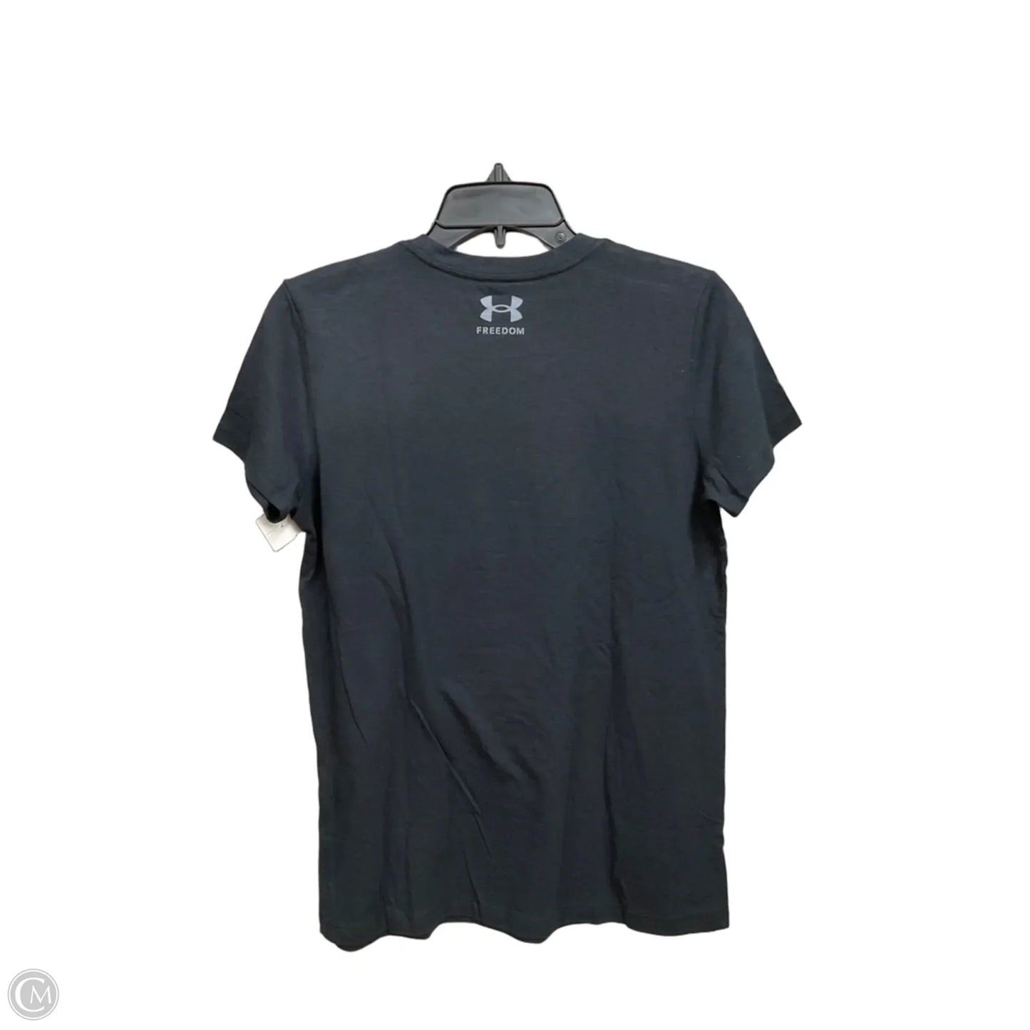 Athletic Top Short Sleeve By Under Armour In Grey, Size: S