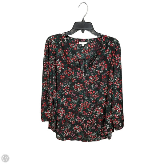 Blouse Long Sleeve By Maurices In Floral Print, Size: Xl