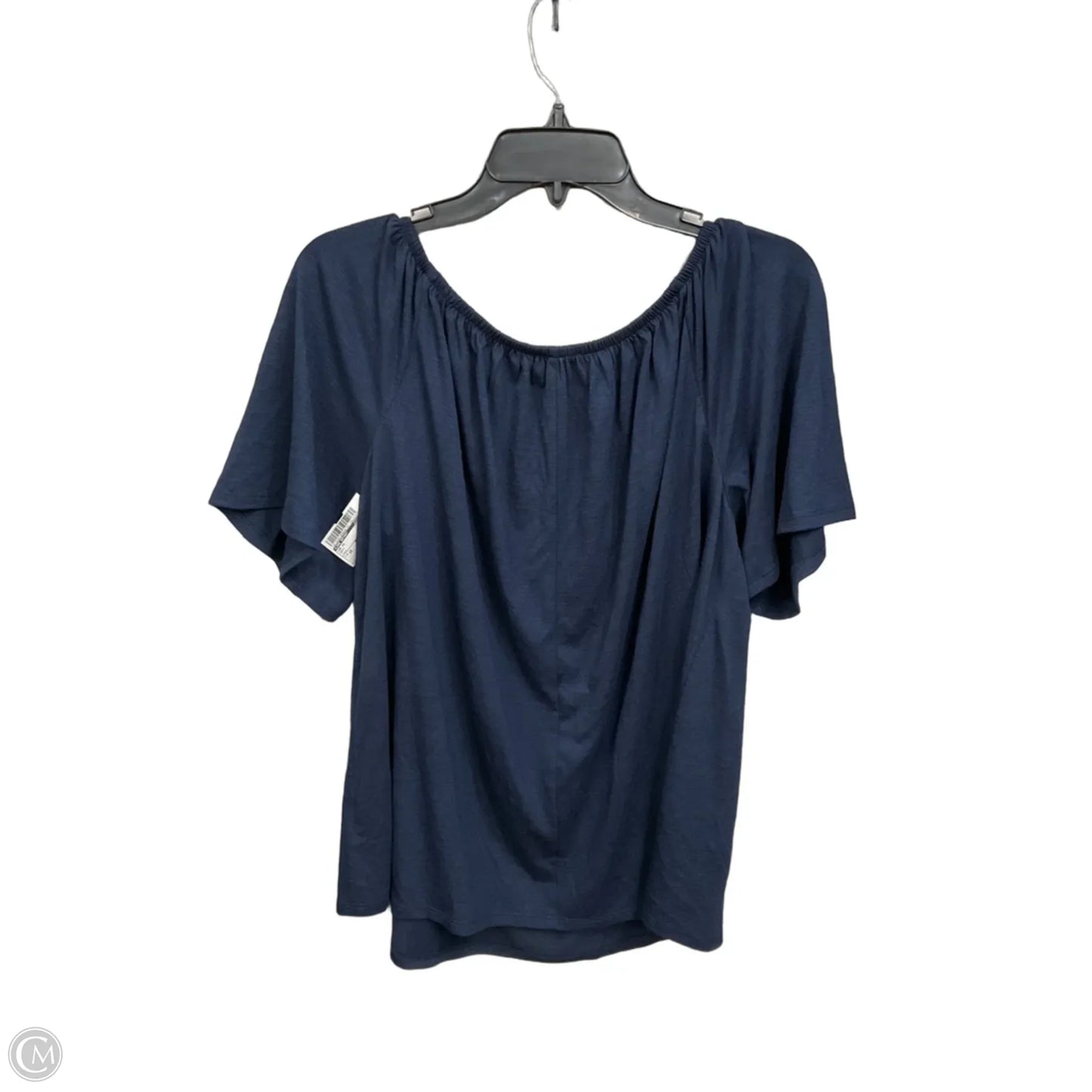 Top Short Sleeve By Lane Bryant In Navy, Size: 1x