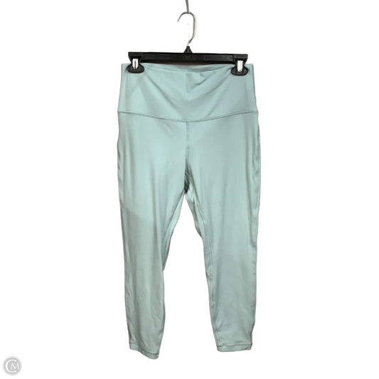 Athletic Leggings By Lululemon In Aqua, Size: 10