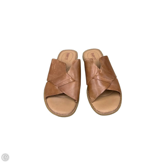 Sandals Flats By Born In Brown, Size: 10