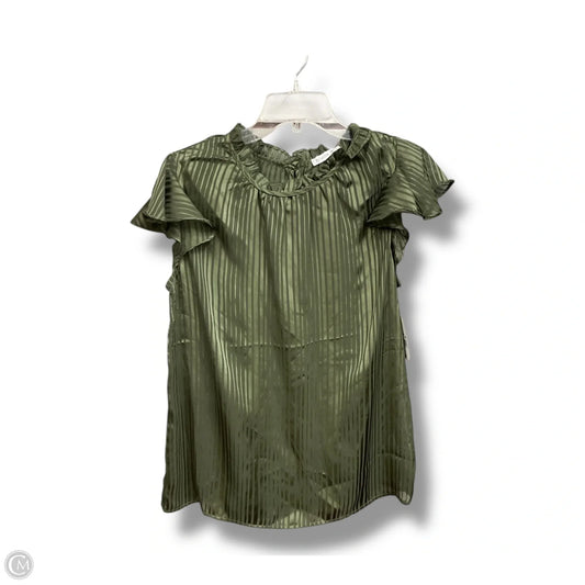Blouse Sleeveless By Ophelia Roe In Green, Size: S