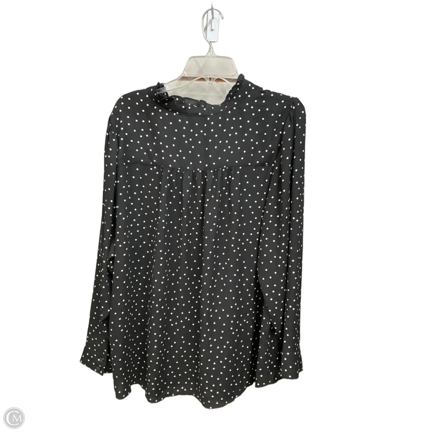 Blouse Long Sleeve By Torrid In Polkadot Pattern, Size: 3x
