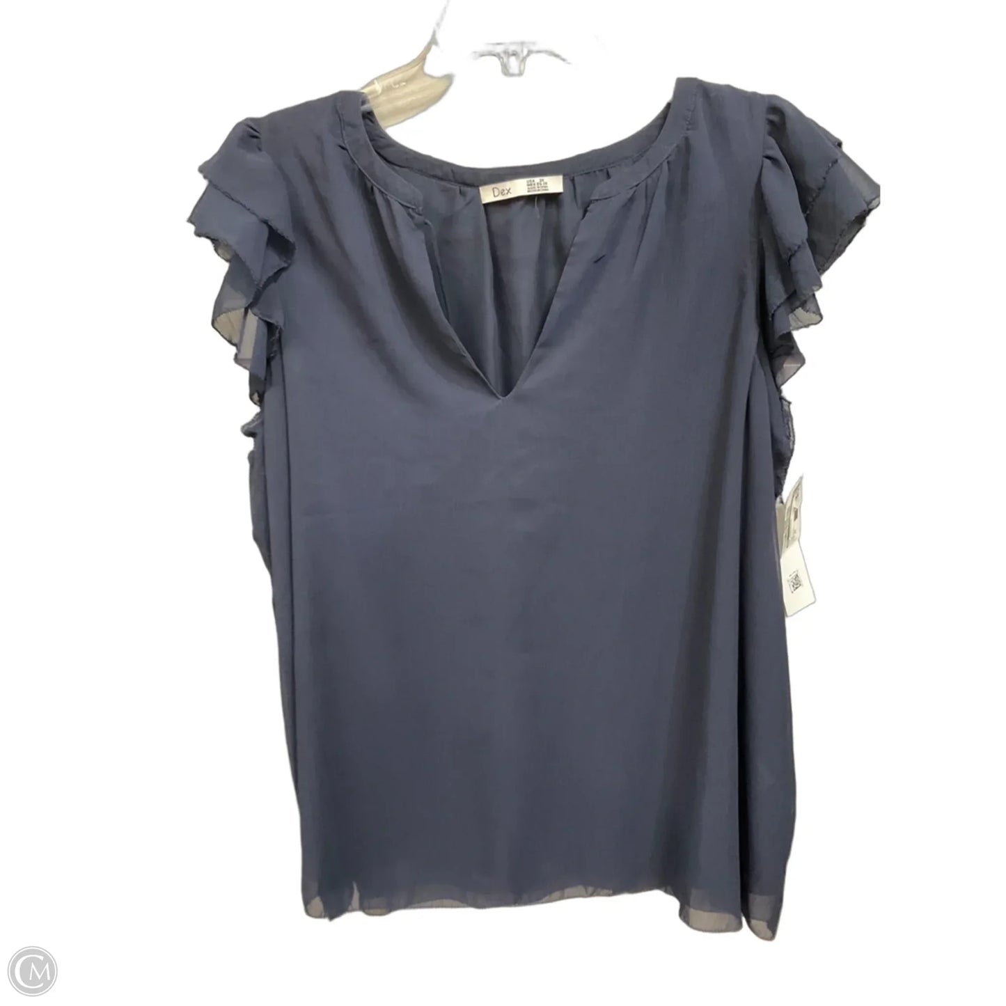 Top Sleeveless By Dex In Blue, Size: 2x